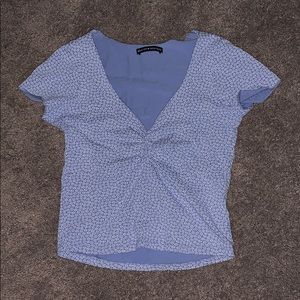 ✶ brandy melville ~ blue gina top ✶